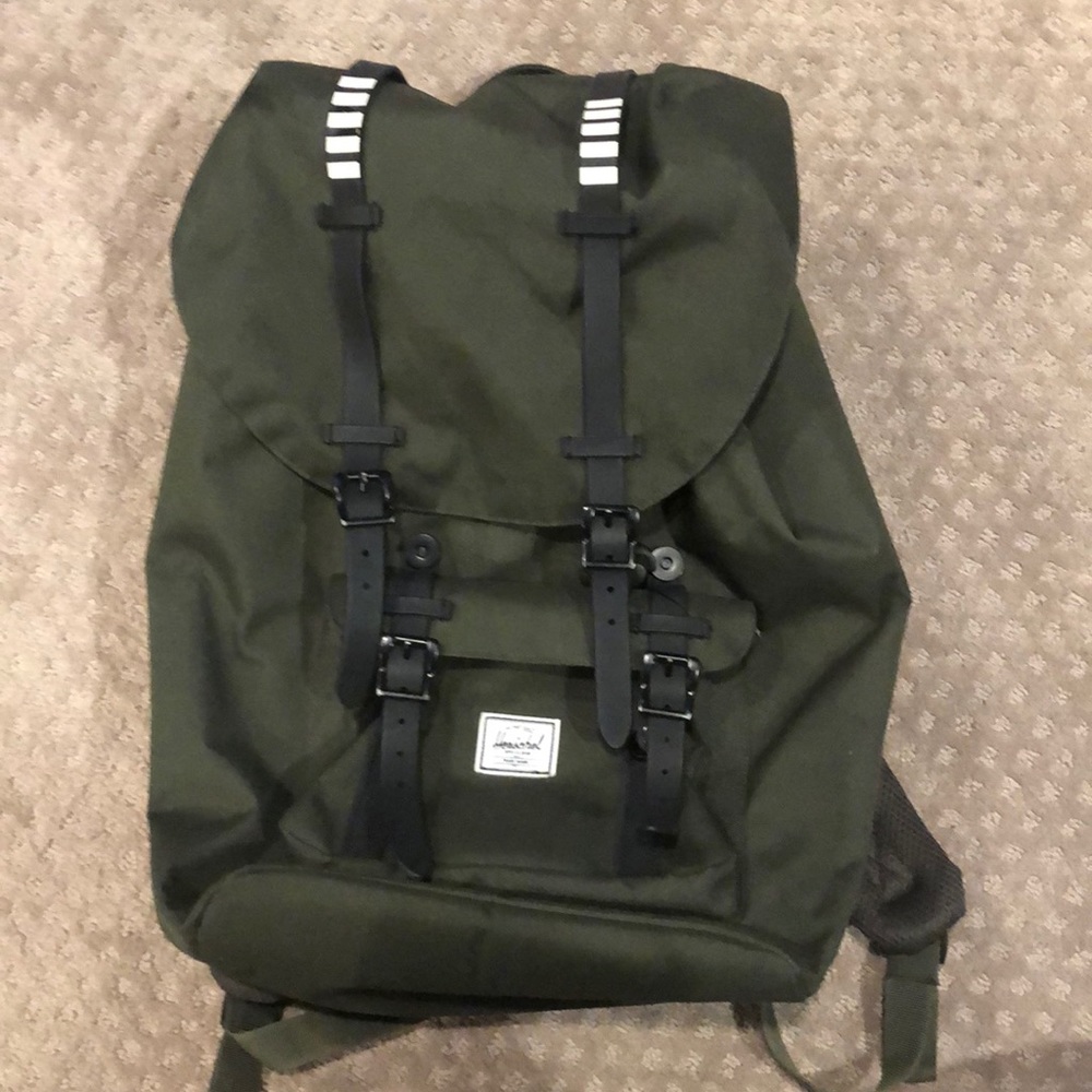Herschel green back pack